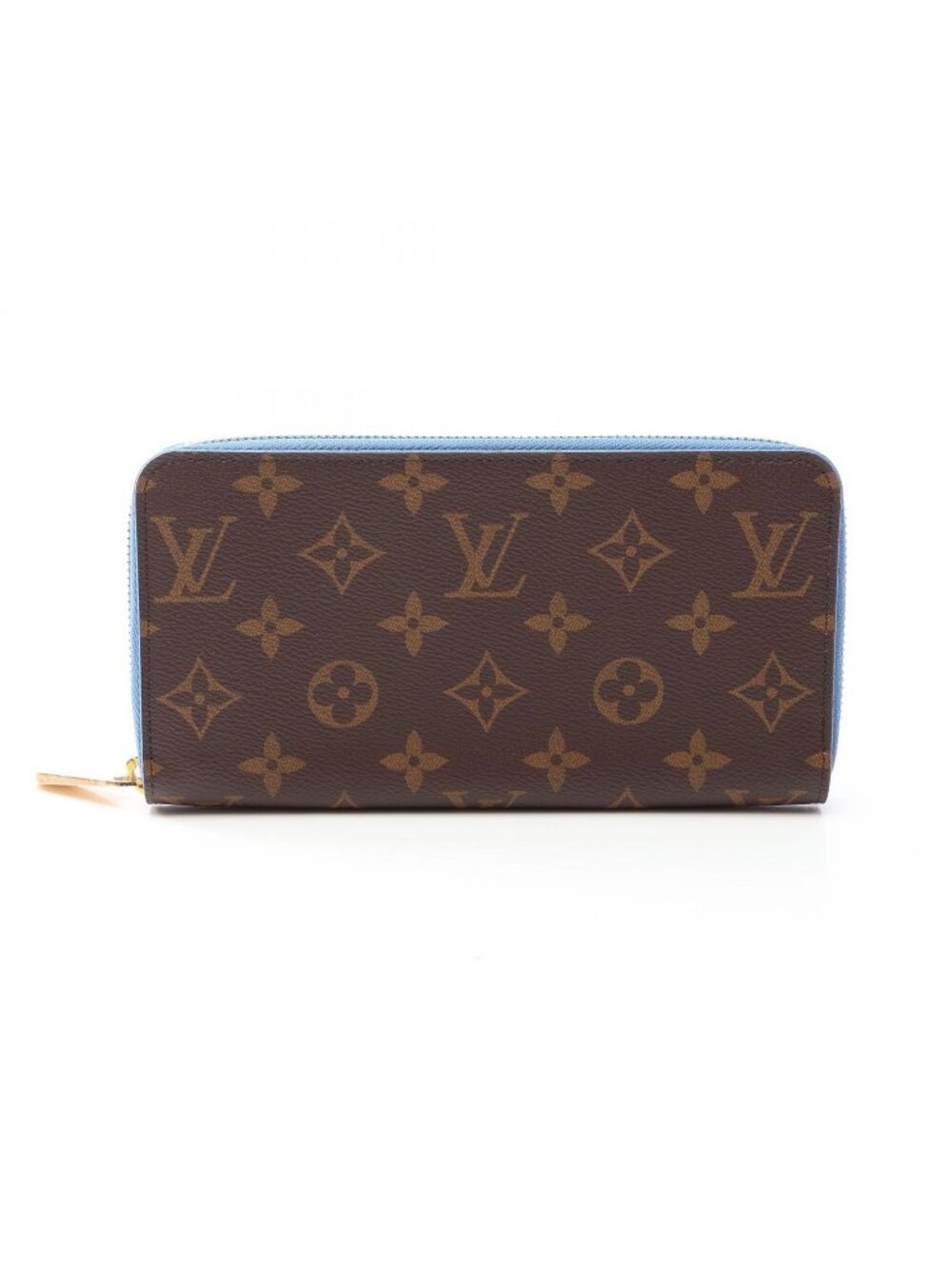 Louis Vuitton Round Wallet Zippy Monogram Blue Jean